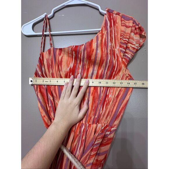 Free People Heart Shaped Asymmetrical Ruffle Face Mini Dress Women's Small - Picture 9 of 13